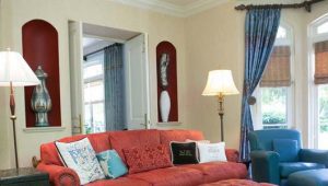 Drapery Panels with Decorative Hardware